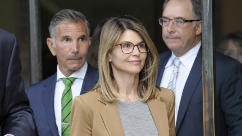 Lori Loughlin outside court