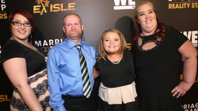 Lauryn "Pumpkin" Shannon, Mike "Sugar Bear" Thompson, Alana "Honey Boo Boo" Thompson, and June "Mama June" Shannon