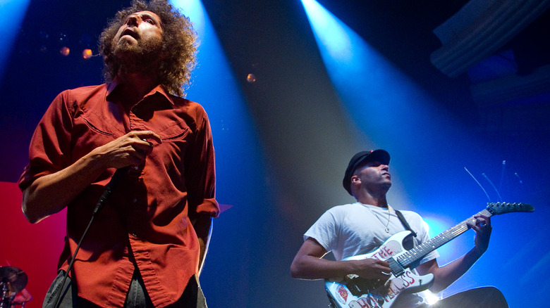 Rage Against the Machine performing