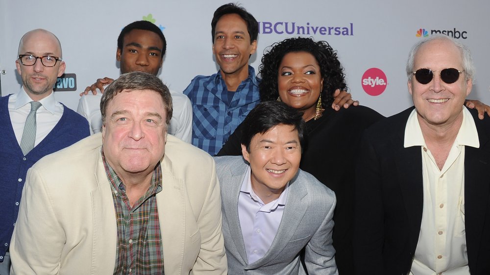 Community cast posing