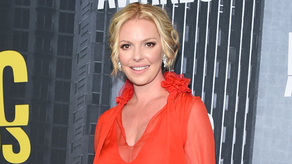 Katherine Heigl in a red dress