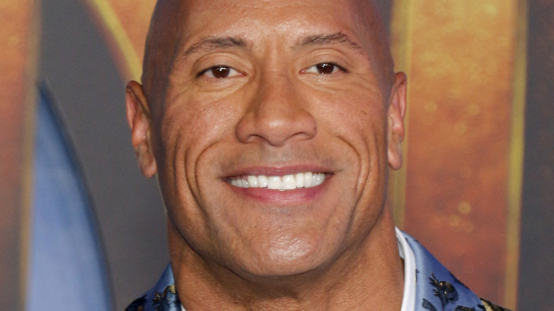 Dwayne Johnson smiling