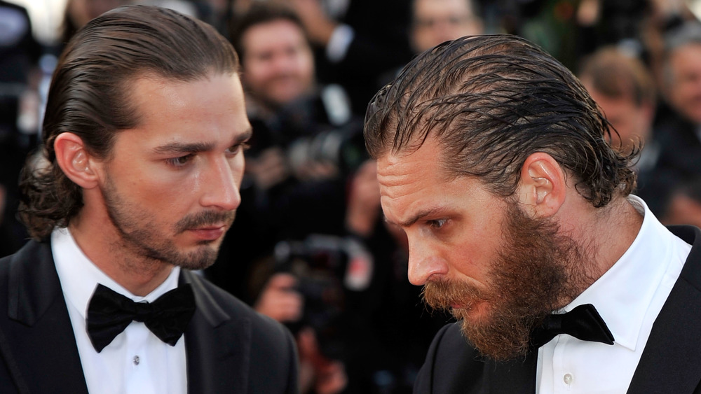 Tom Hardy and Shia LaBeouf attend the Lawless premiere