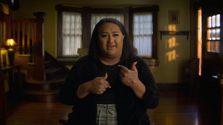 Naya Tuiasosopo being interviewed