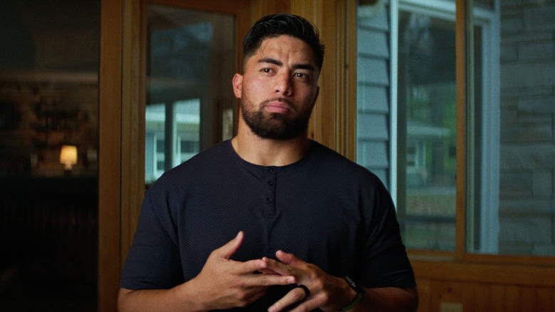 Manti Te'o being interviewed