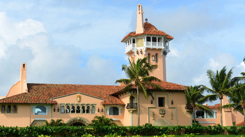 Mar-a-Lago against cloudy sky