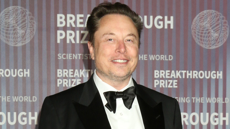 Elon Musk smiling