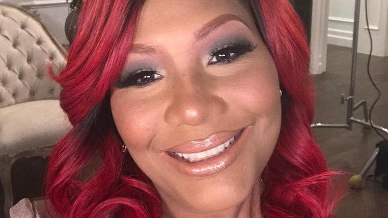 Traci Braxton smiling