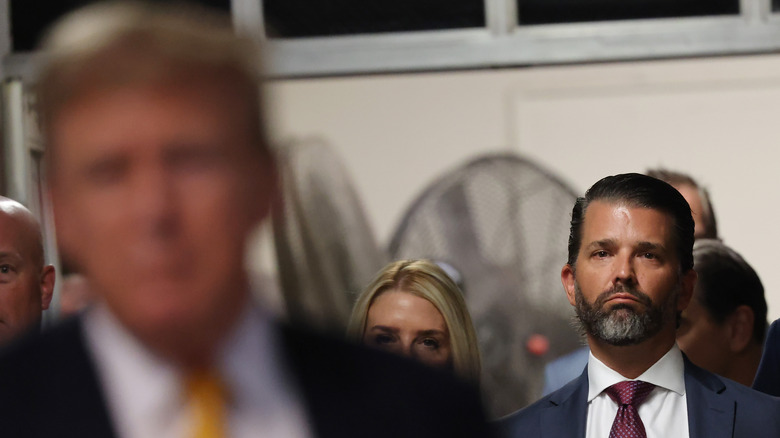 Donald Jr. behind Donald Trump