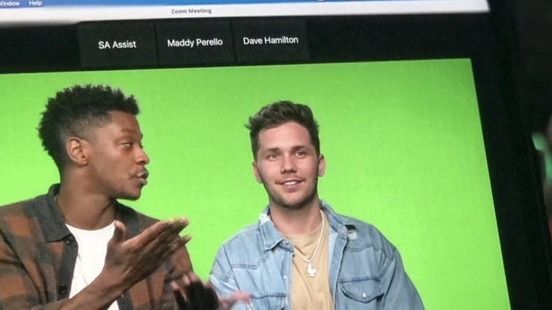 Buckhead Shore cast on green screen 
