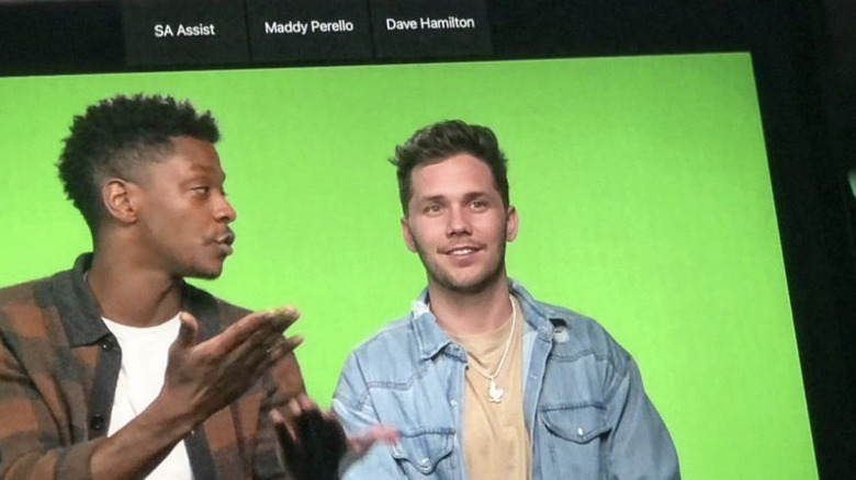 Buckhead Shore cast on green screen 