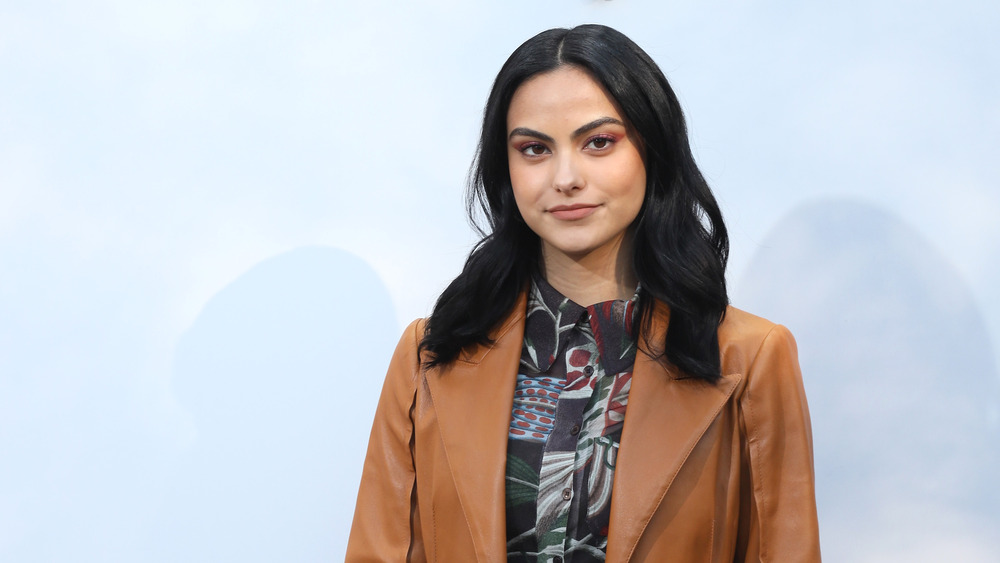Camila Mendes looking at camera