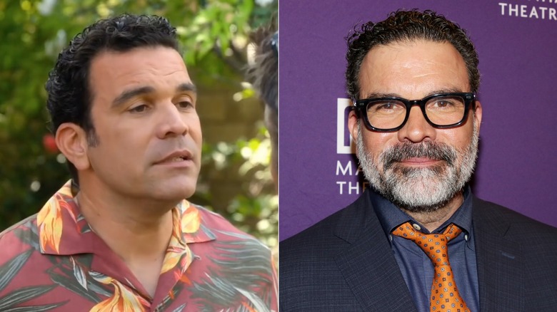 Split image of Ricardo Chavira in Santa Clarita Diet, left, and on a red carpet in 2026, right