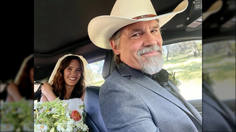 Josh Brolin and his daughter Eden on her wedding day