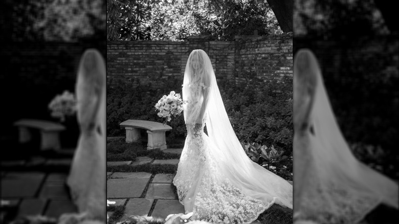Hassie in her wedding dress