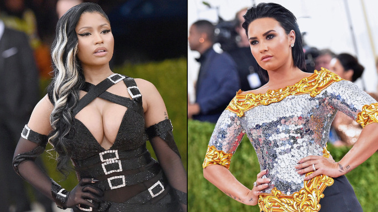 Nicki Minaj and Demi Lovato at the Met Gala