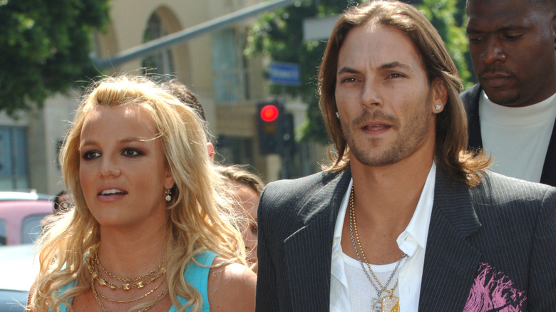 Britney Spears and Kevin Federline at the 2005 premiere of Charlie and the Chocolate Factory