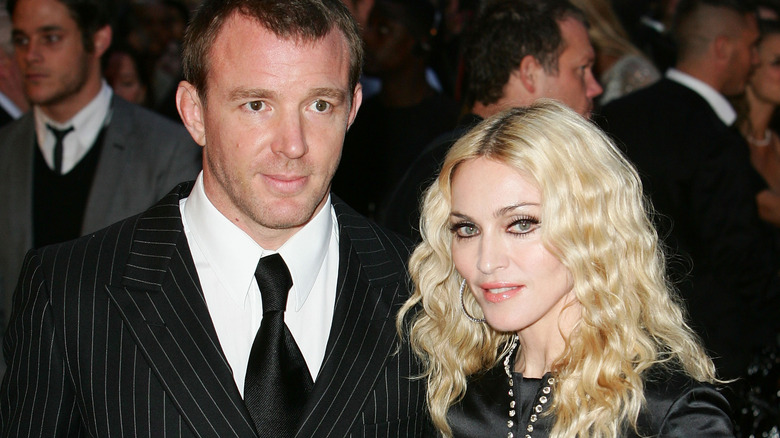 Madonna and Guy Ritchie at the 2008 premiere of RocknRolla