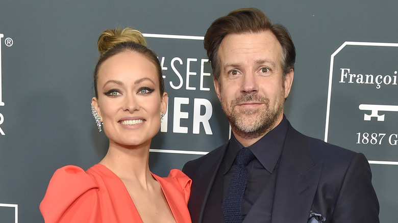 Olivia Wilde and Jason Sudeikis at the 2020 Critics' Choice Awards