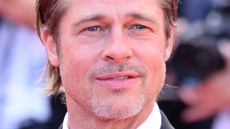 Brad Pitt in tuxedo at movie premiere