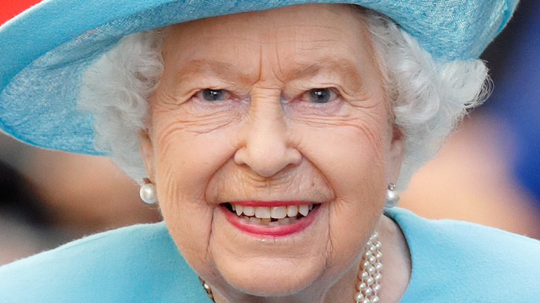 Queen Elizabeth walking at event 