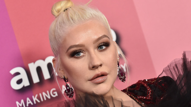 Christina Aguilera on the red carpet