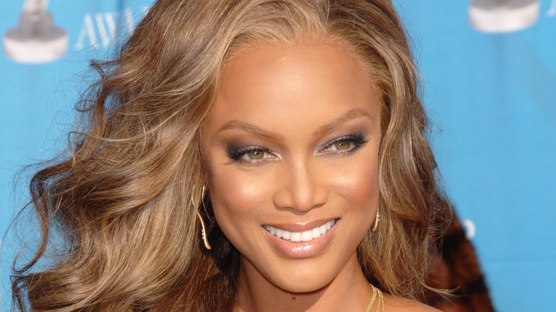 Tyra Banks smiling