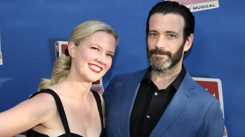 Patti Murin and Colin Donnell posing together on the red carpet.
