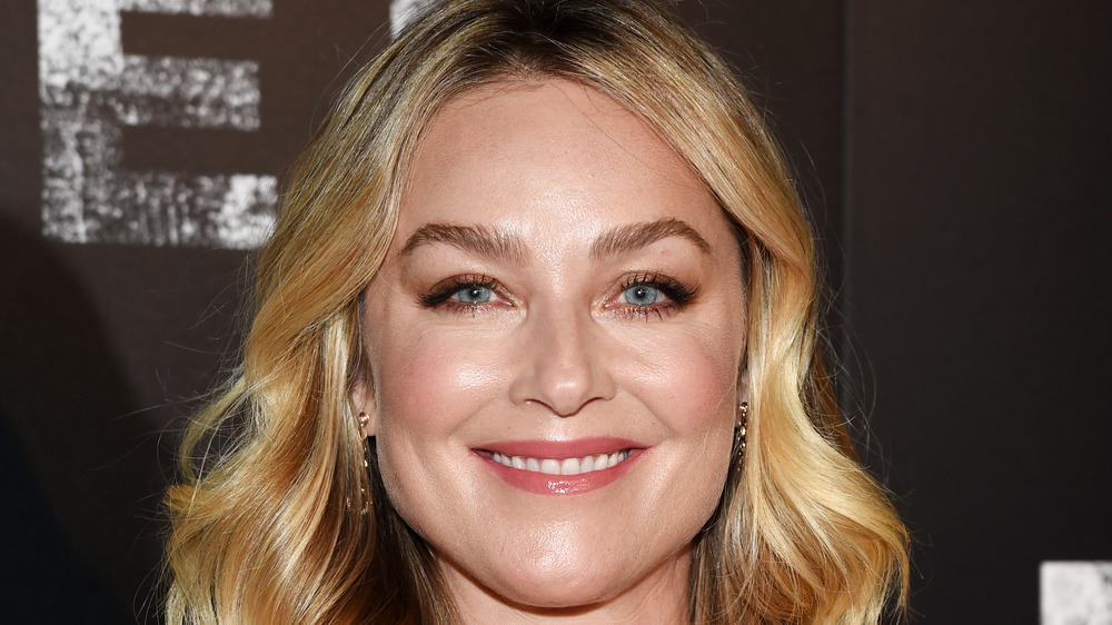 Elisabeth Rohm profile black background