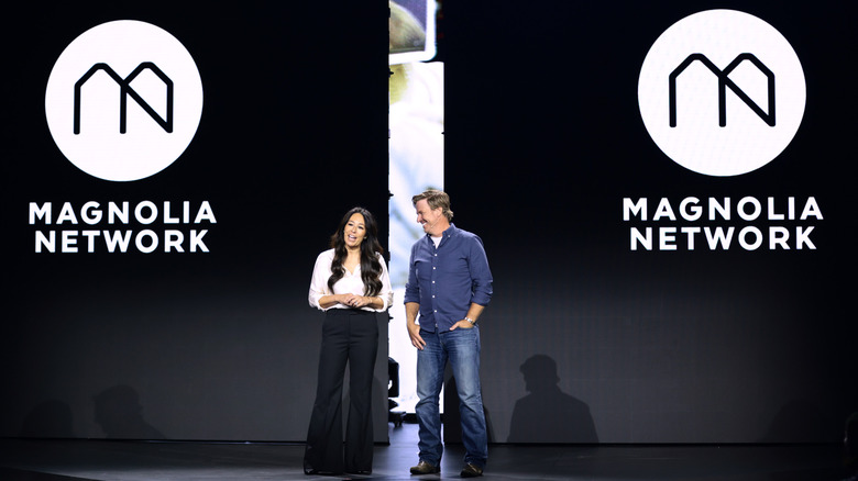 Joanna and Chip Gaines at the launch of Magnolia Network.
