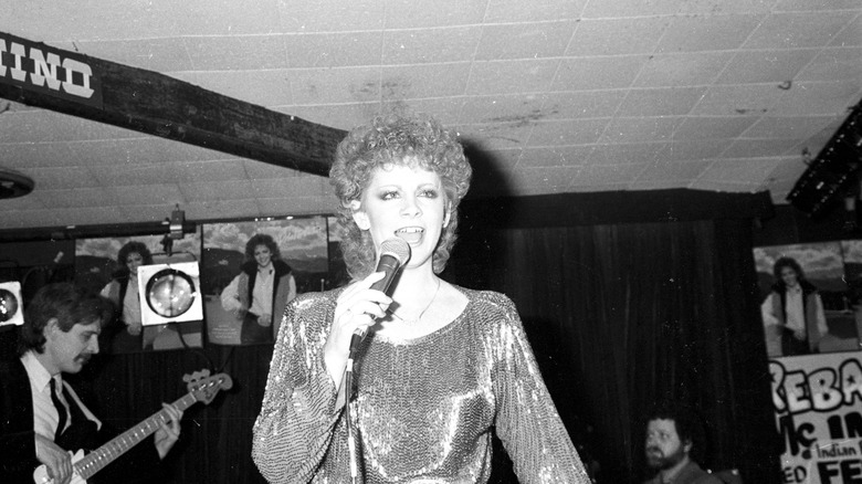 Reba McEntire performs early in her career