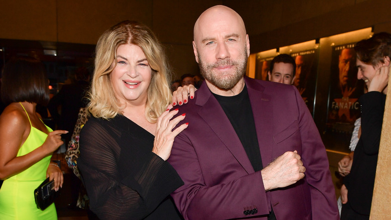 John Travolta and Kirstie Alley smiling