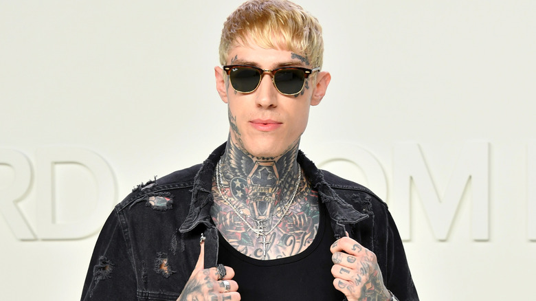 Trace Cyrus with blond hair