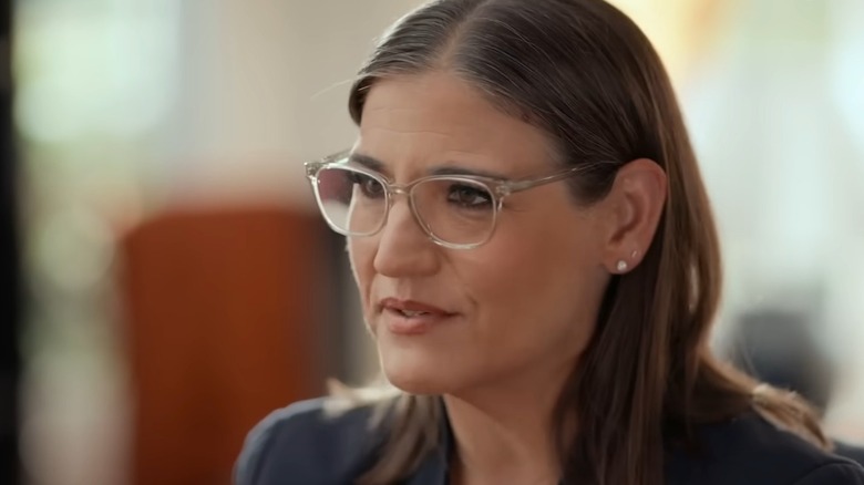 Jen Kerns wearing glasses