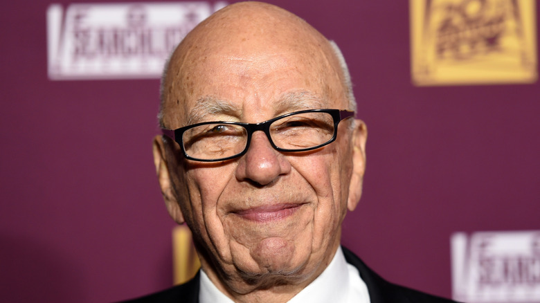 Rupert Murdoch grinning