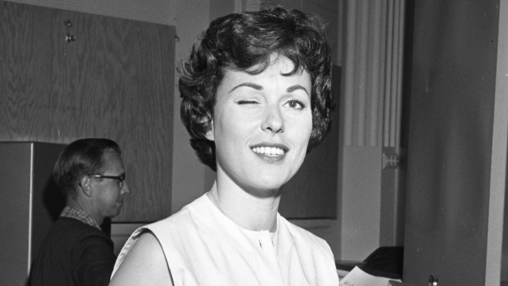 Bess Myerson winking