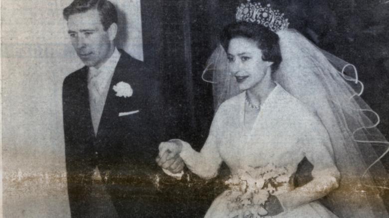 Princess Margaret's wedding photo with Antony Armstrong-Jones