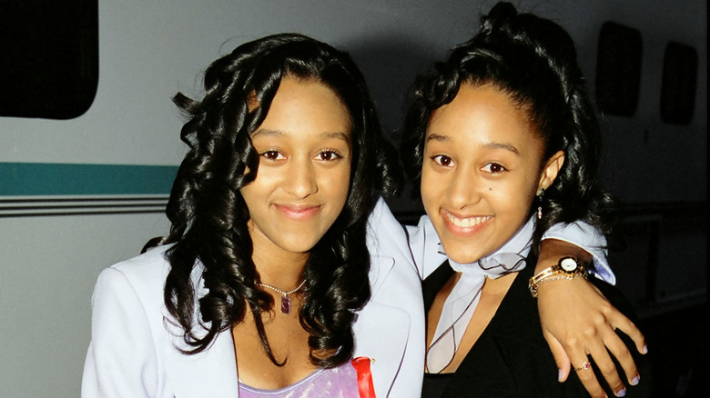 Tia and Tamera smiling together