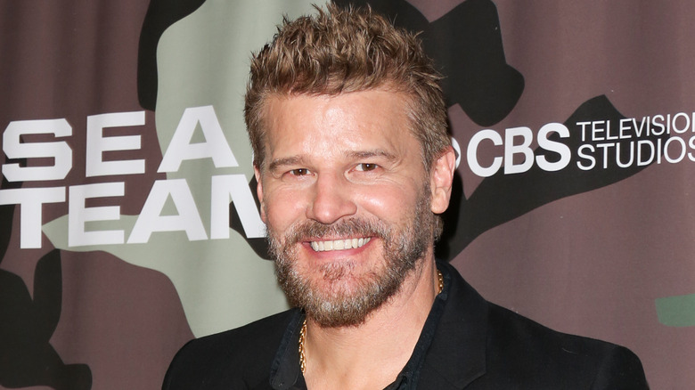 David Boreanaz at SEAL Team premiere