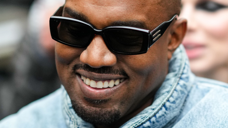 Kanye West wearing sunglasses