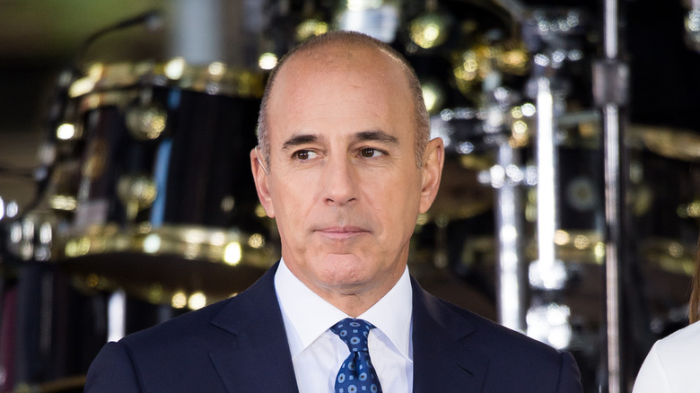 Matt Lauer on the set of Today in September 2017