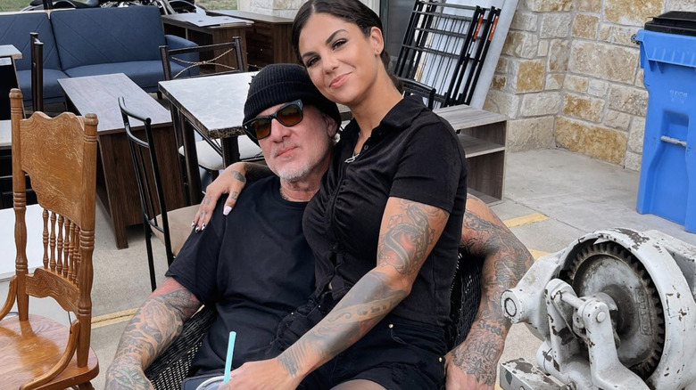Jesse James and Bonnie Rotten posing