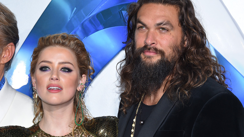 Amber Heard and Jason Momoa on the red carpet