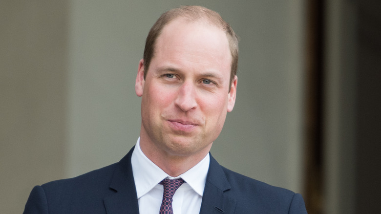 Prince William posing