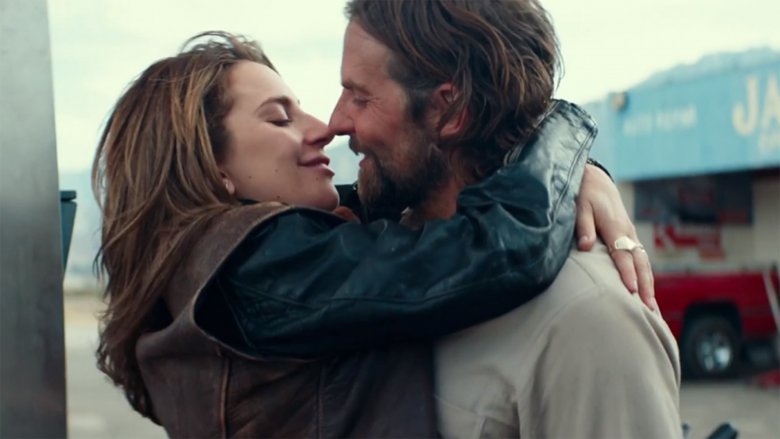 Bradley Cooper as Jackson Maine and Lady Gaga as Ally in "A Star Is Born"