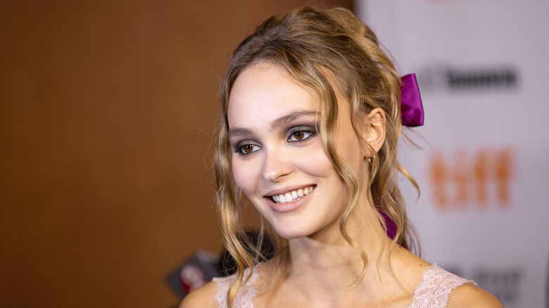 Lily-Rose Depp smiling