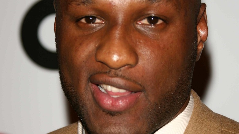 Lamar Odom on the red carpet