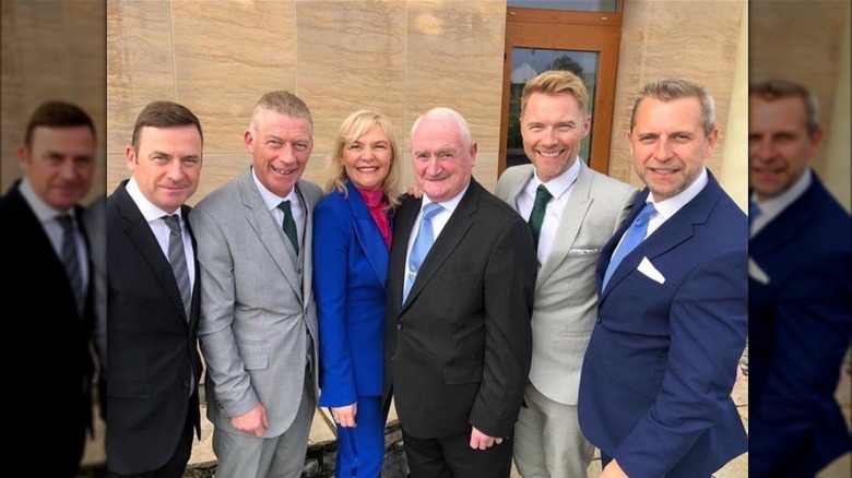 Ronan Keating with his family