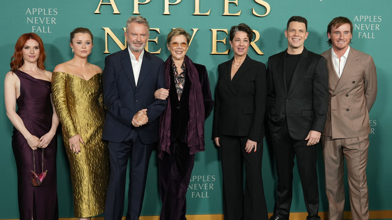 Annette Bening and the cast of Apples Never Fall