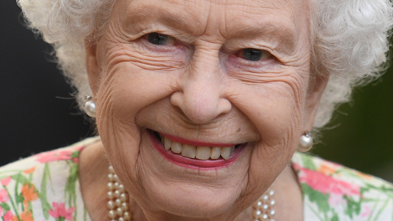 Queen Elizabeth smiling